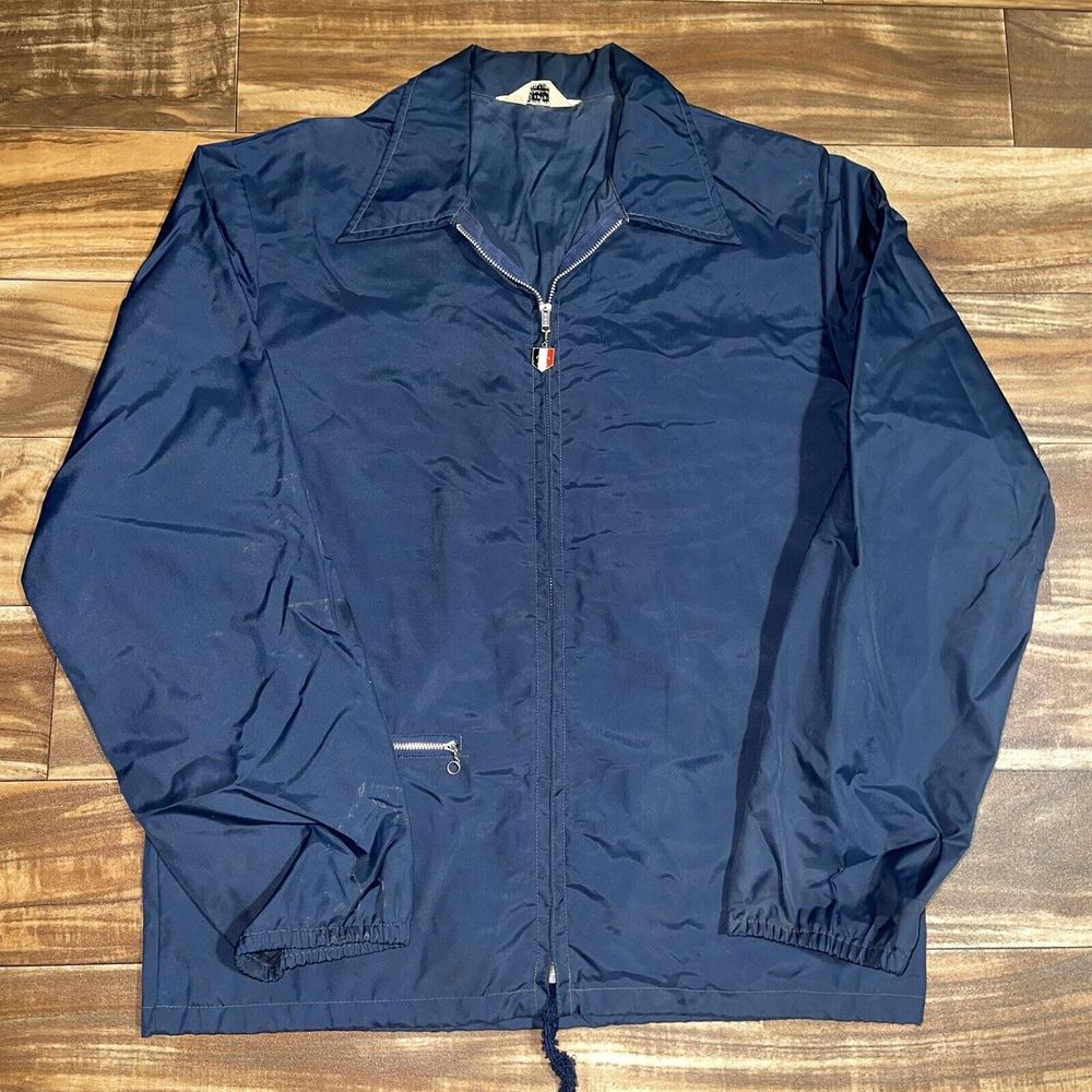 Vintage Oshkosh Wisconsin Outboard Club Boating Marine Windbreaker Jacket Size M